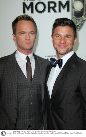 Mandatory Credit: Photo by Jim Smeal / BEImages (1094089ee)Neil Patrick Harris and David Burka'Book of Mormon' Opening Night, Los Angeles, America - 12 Sep 2012 @ BroadwayWorld Mandatory Credit: Photo by Jim Smeal / BEImages (1094089ee)Neil Patrick Harris and Da Photo