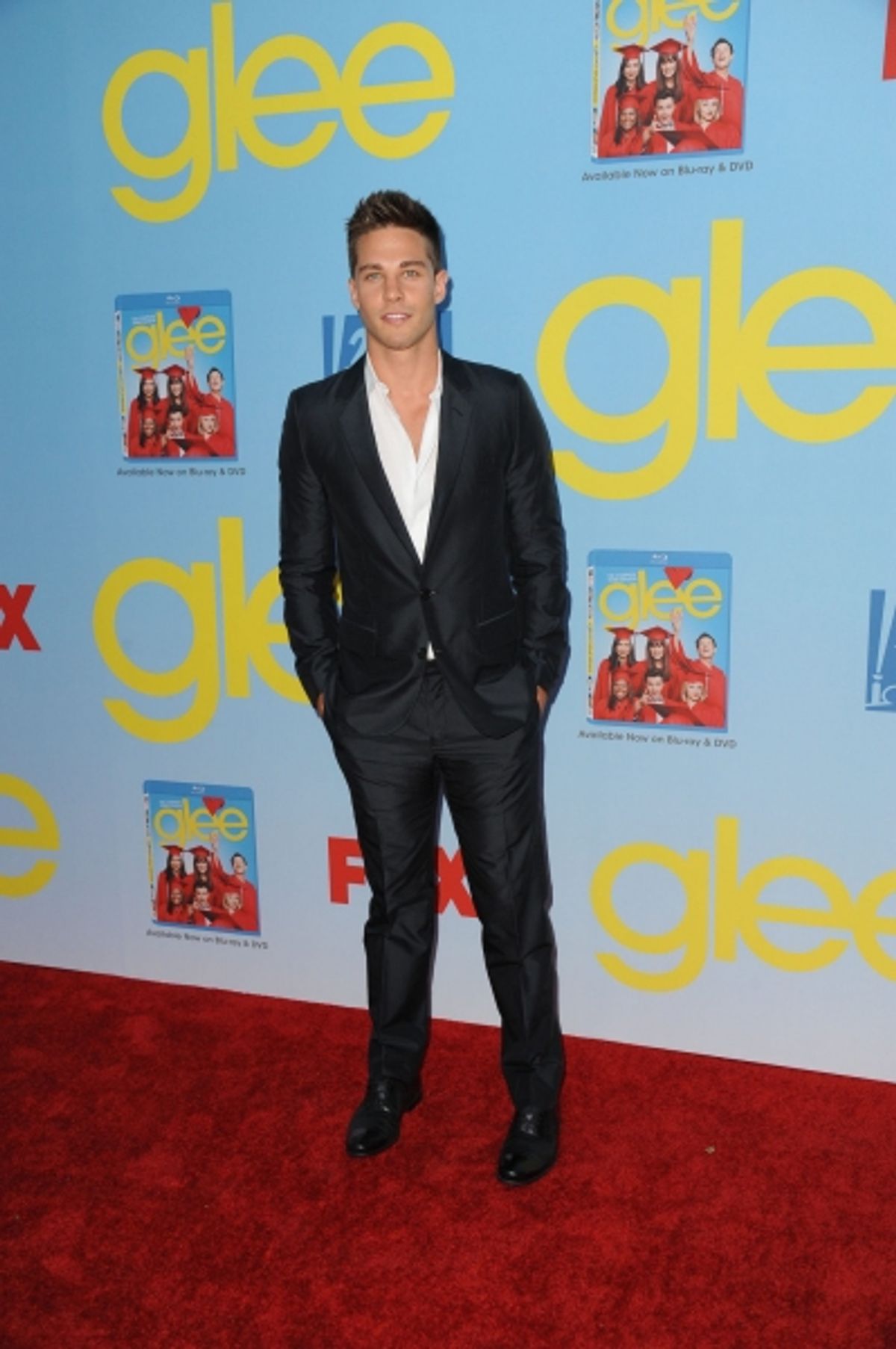  GLEE SEASON FOUR PREMIERE SCREENING AND VIP RECEPTION: New cast member Dean Geyer arrives on the red carpet for the GLEE SEASON FOUR PREMIERE SCREENING AND VIP RECEPTION on Weds. Sept. 12 at Paramount Studios in Hollywood, CA. CR: Scott Kirkland/FOX at 