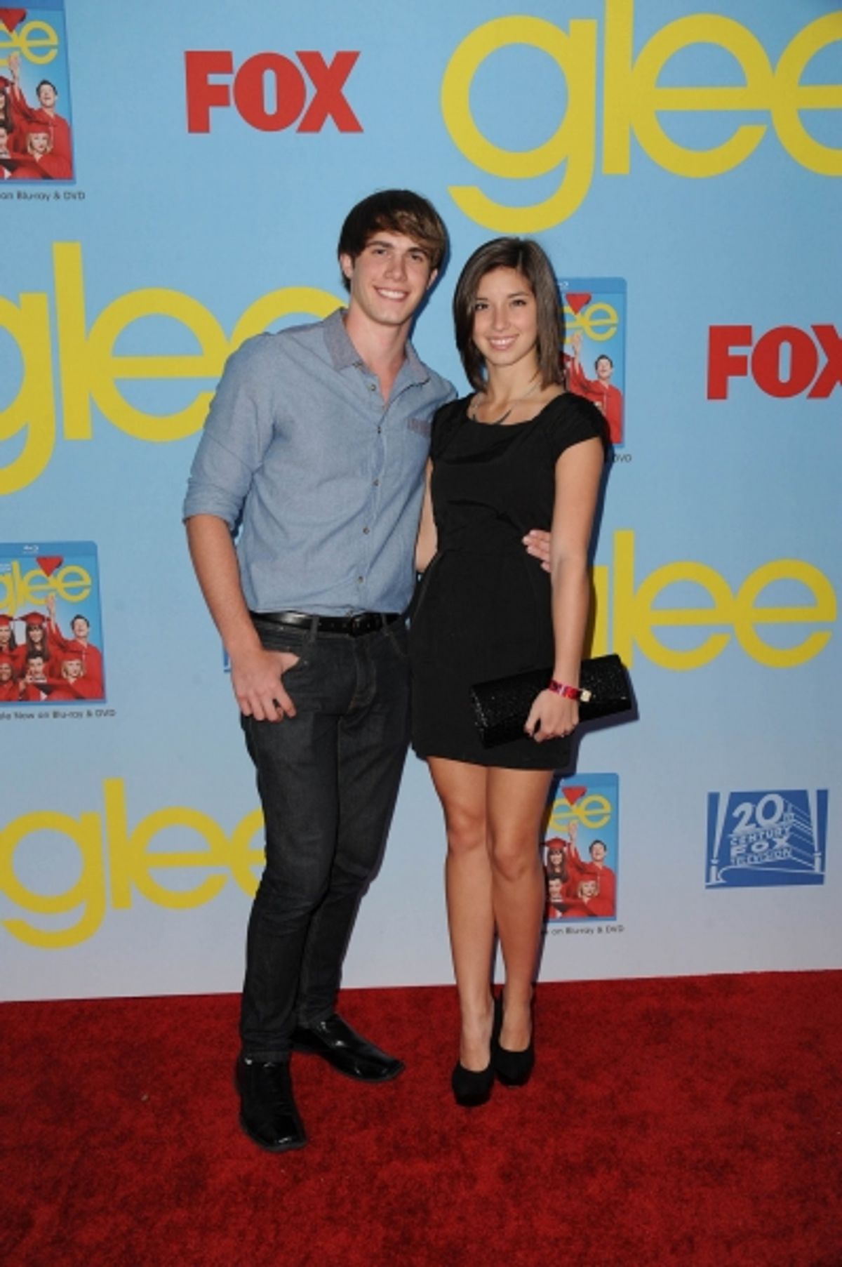 GLEE SEASON FOUR PREMIERE SCREENING AND VIP RECEPTION: Season 'The Glee Project' season two winner Blake Jenner and guest arrives on the red carpet for the GLEE SEASON FOUR PREMIERE SCREENING AND VIP RECEPTION on Weds. Sept. 12 at Paramount Studios in Hol at 