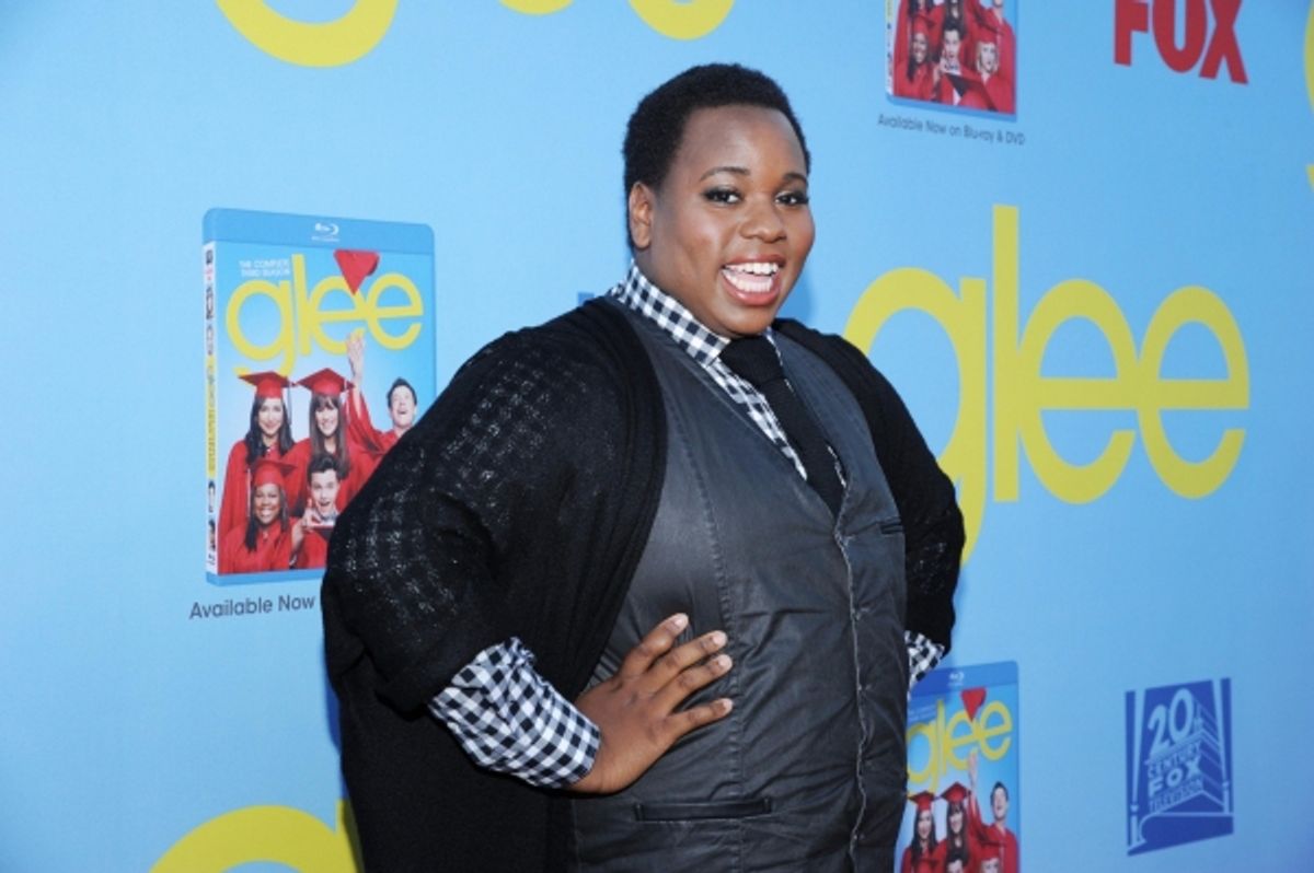  GLEE SEASON FOUR PREMIERE SCREENING AND VIP RECEPTION: New cast member Alex Newell arrives on the red carpet for the GLEE SEASON FOUR PREMIERE SCREENING AND VIP RECEPTION on Weds. Sept. 12 at Paramount Studios in Hollywood, CA. CR: Vince Bucci/FOX at 