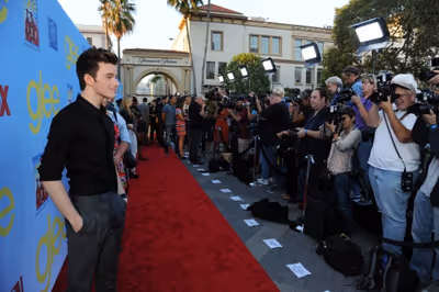  GLEE SEASON FOUR PREMIERE SCREENING AND VIP RECEPTION: Cast member Chris Colfer arri Photo