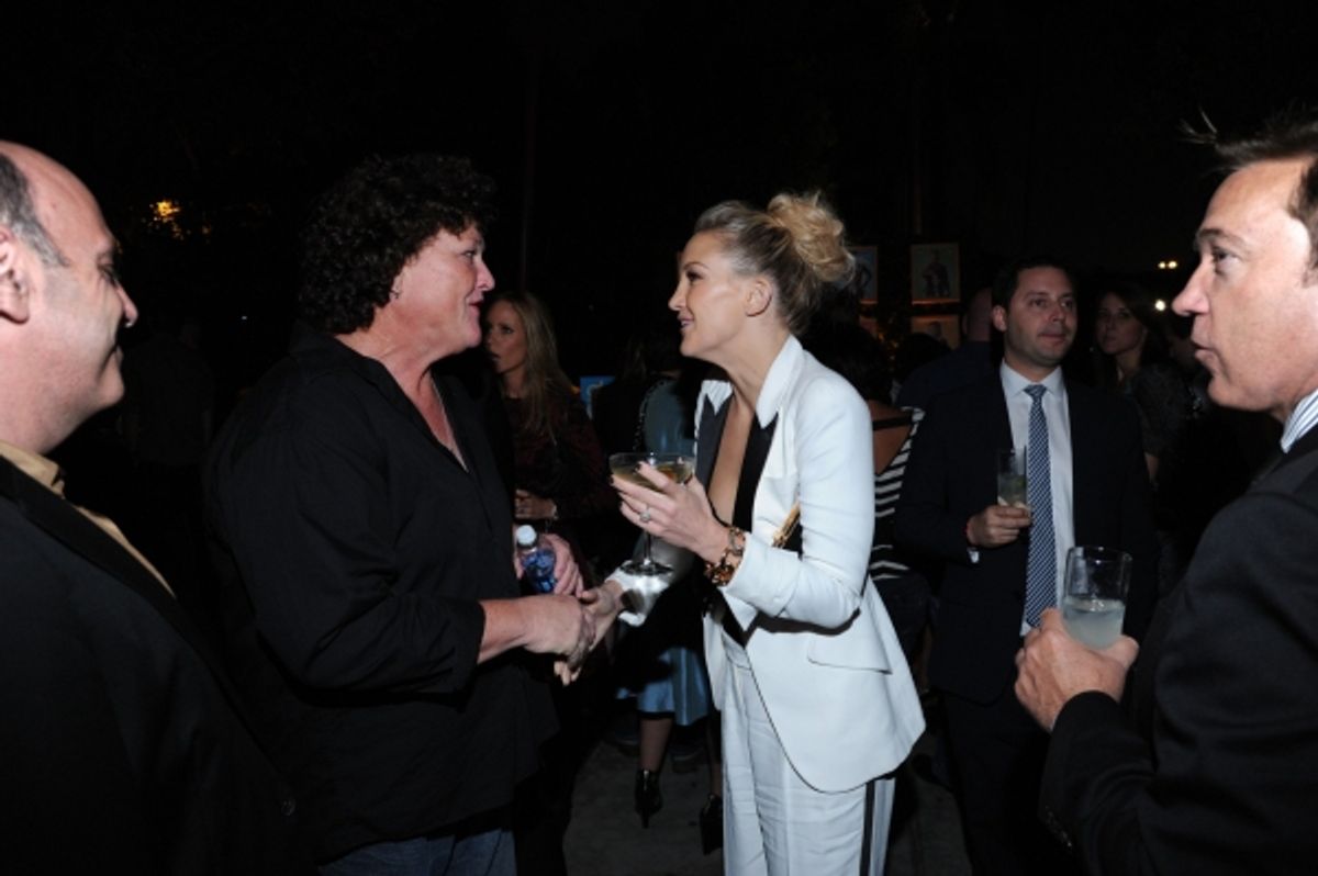  GLEE SEASON FOUR PREMIERE SCREENING AND VIP RECEPTION: GLEE cast members celebrate at the GLEE SEASON FOUR PREMIERE SCREENING AND VIP RECEPTION (L-R): Dot Marie Jones and Kate Hudson on Weds. Sept. 12 at Paramount Studios in Hollywood, CA. CR: Vince Bucc at 