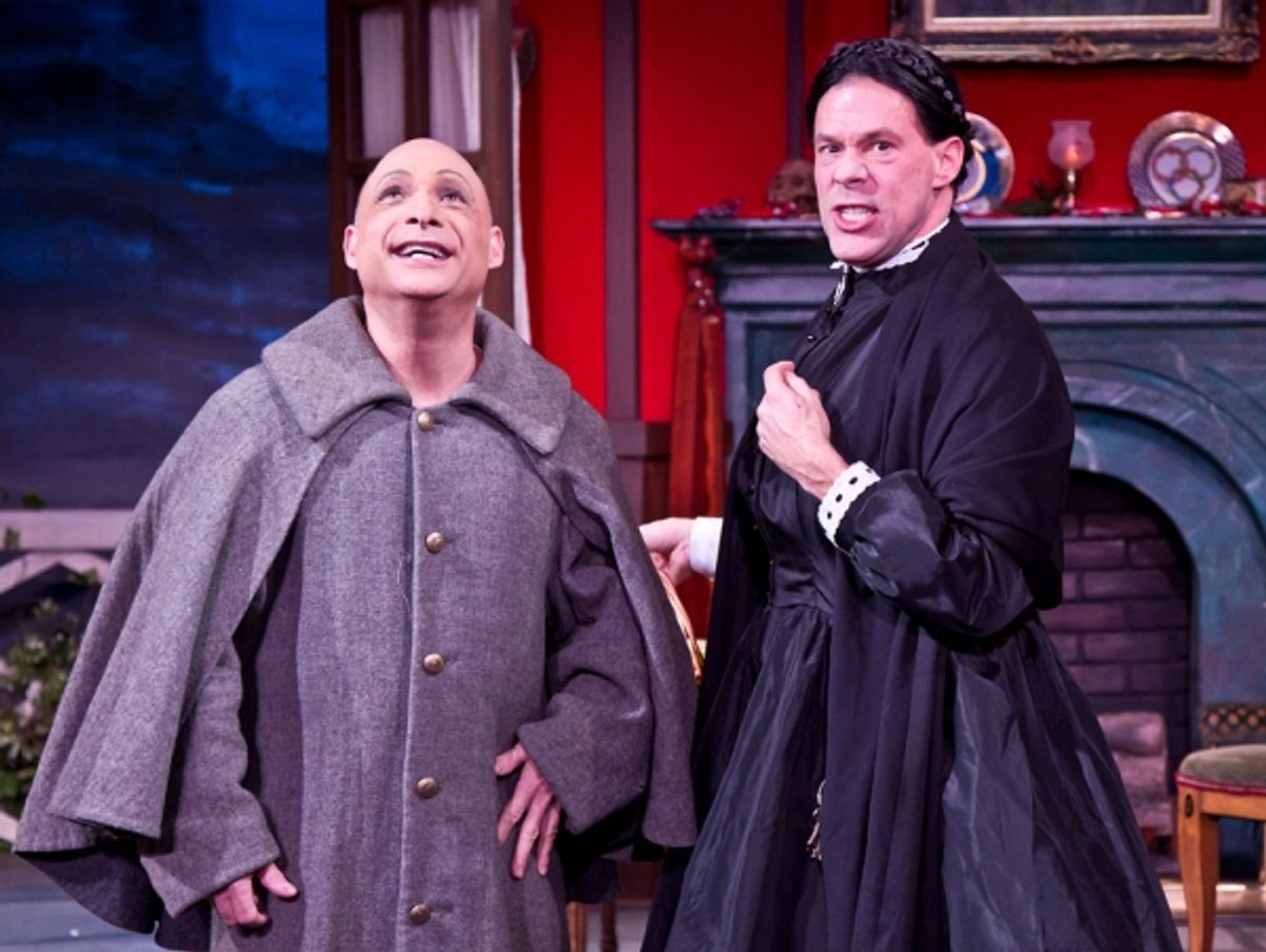  Jamie Torcellini (Billy Elliot, Cats, Man of La Mancha, Beauty and the Beast) as Nicodemus Underwood and Joseph Fuqua (The Tempest, Hamlet, Doubt, All My Sons) as Jane Twisden. The Mystery of Irma Vep is nominated for an Ovation Award for Best Production at 