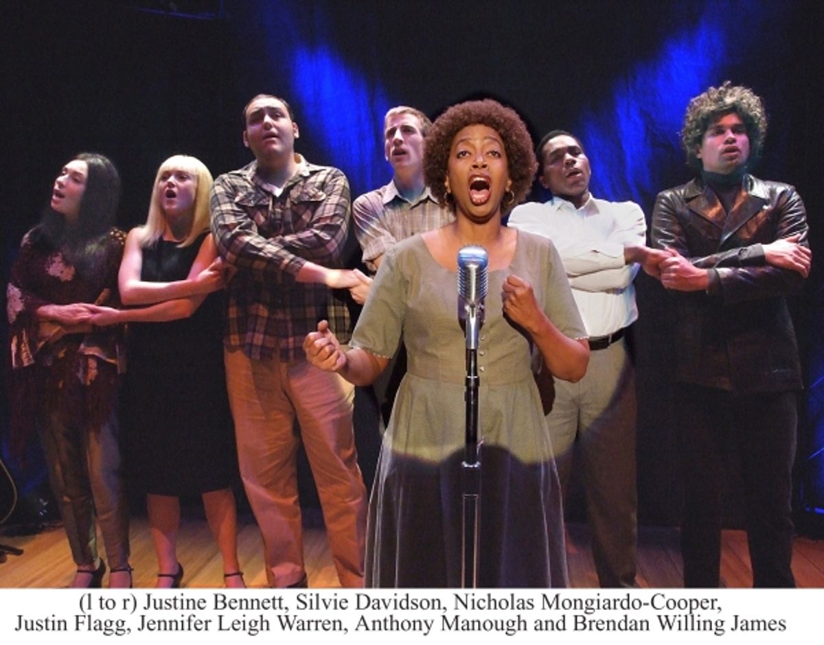 Justine Bennett (LA-based artist who has performed at The Fillmore, The Troubadour and the Hotel CafÃ'Â©), Sylvie Davidson (Dr. Jekyll and Mr. Hyde, Jane Austen's Emma, Getting Near to Baby and Great Expectations), Nicholas Mongiardo-Cooper (Julius Caesar at 