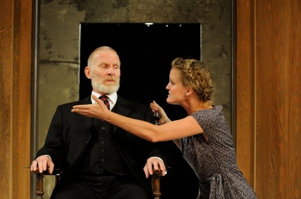  Trinity Rep resident actor Brian McEleney as Lear with DTC resident actor Abbey Sieg Photo