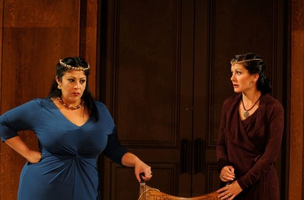  DTC resident actor Christie Vela and Trinity Rep resident actor Angela Brazil play s Photo