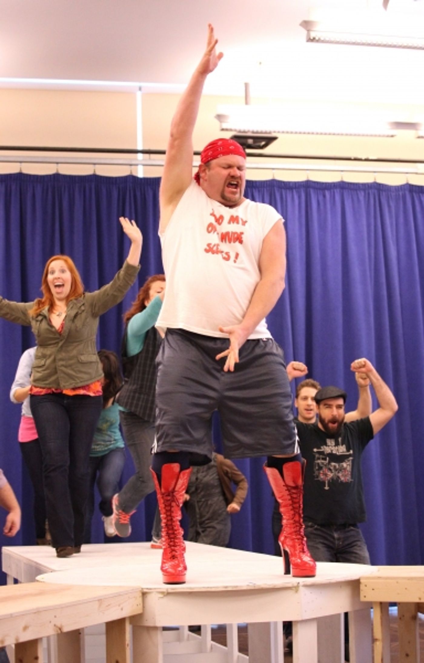 Photo Coverage: Extra Fierce KINKY BOOTS Press Preview - Cyndi Lauper, Harvey Fierstein, Stark Sands, Billy Porter & More! Image