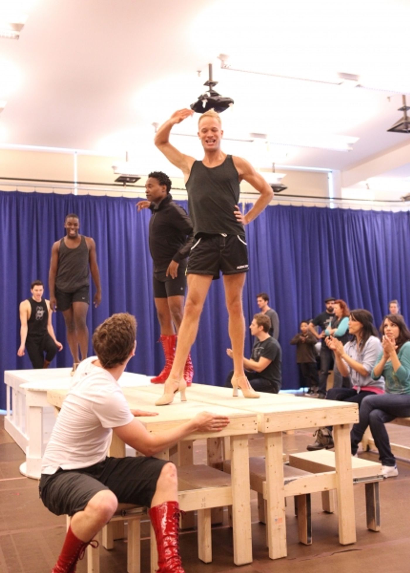 Photo Coverage: Extra Fierce KINKY BOOTS Press Preview - Cyndi Lauper, Harvey Fierstein, Stark Sands, Billy Porter & More! Image