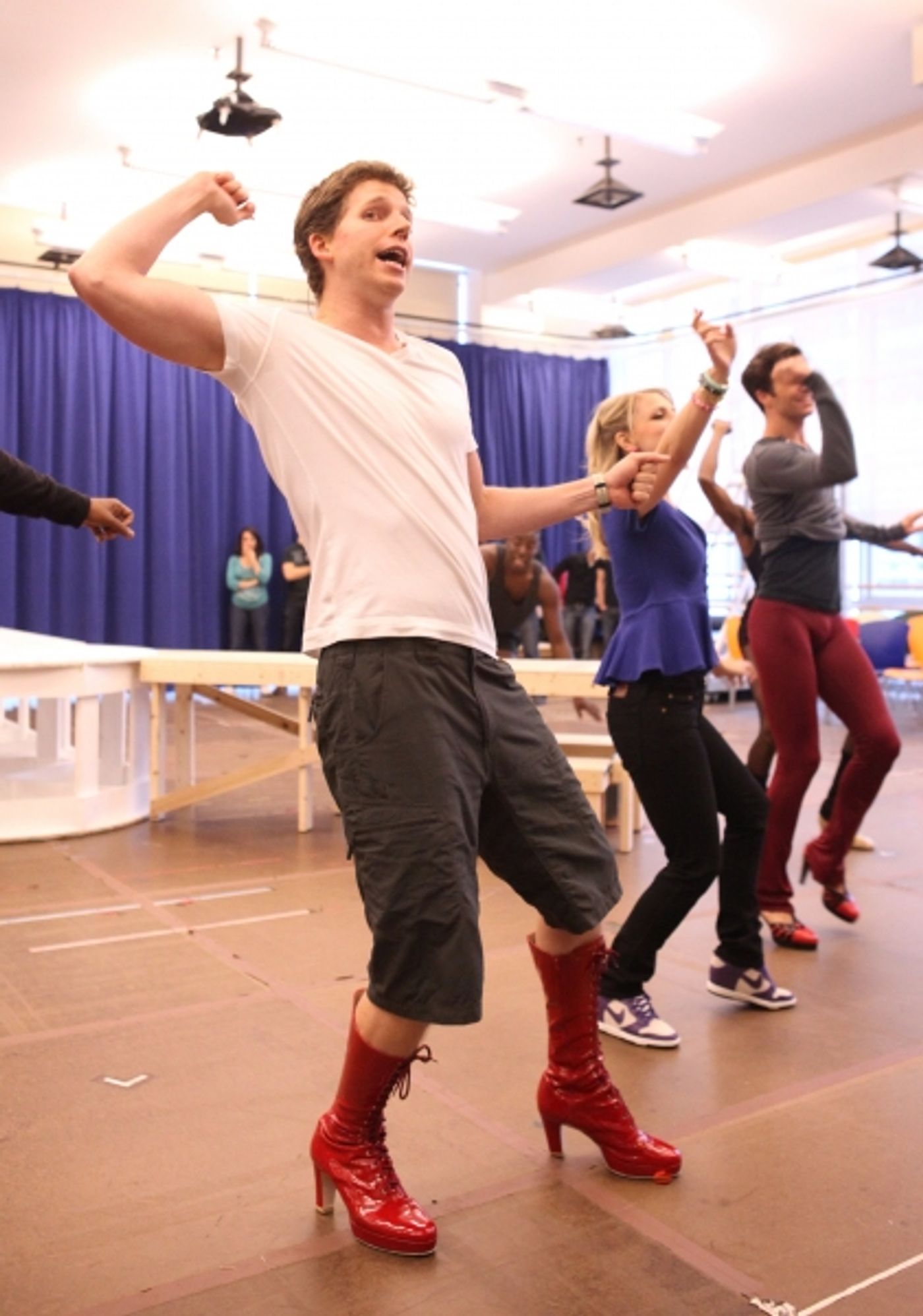 Photo Coverage: Extra Fierce KINKY BOOTS Press Preview - Cyndi Lauper, Harvey Fierstein, Stark Sands, Billy Porter & More! Image