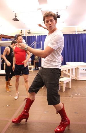  performing in the Sneek Peek Press Preview of the New Broadway Musical 'Kinky Boots' Photo