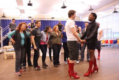  Stark Sands & Billy Porter & Company Photo
