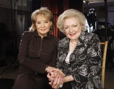  BARBARA WALTERS with TV legend BETTY WHITE (ABC/ DONNA SVENNEVIK) Photo