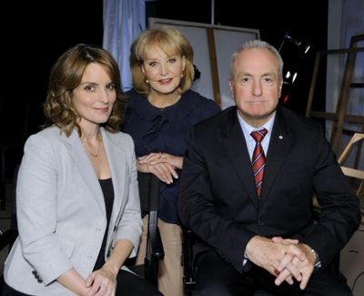  TINA FEY, BARBARA WALTERS, LORNE MICHAELS (ABC/ DONNA SVENNEVIK) Photo
