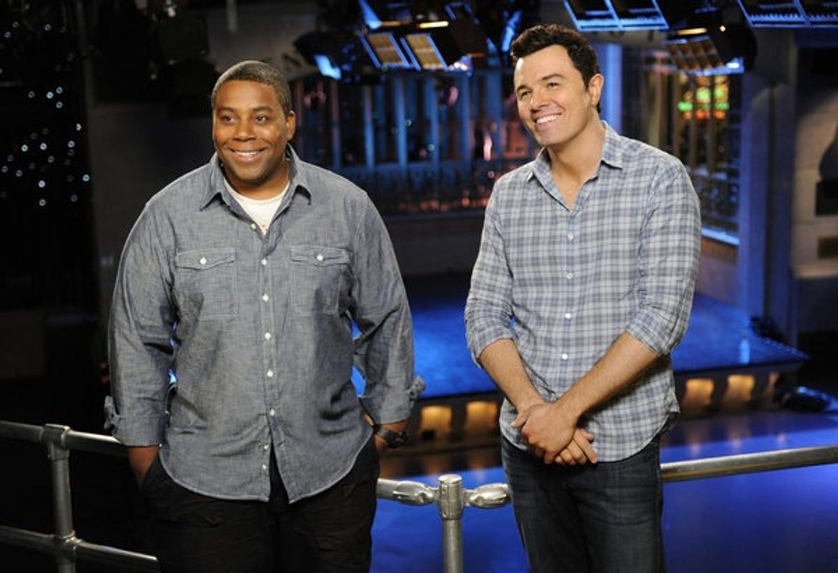  Kenan Thompson, Seth MacFarlane -- (Photo by: Dana Edelson/NBC) at 