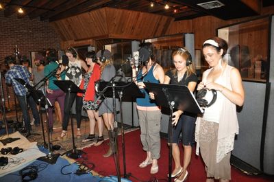 The Cast of Spide-Man Turn Off The Dark-Ari Loeb, Ashley Adamek, Luther Creek, David  Photo