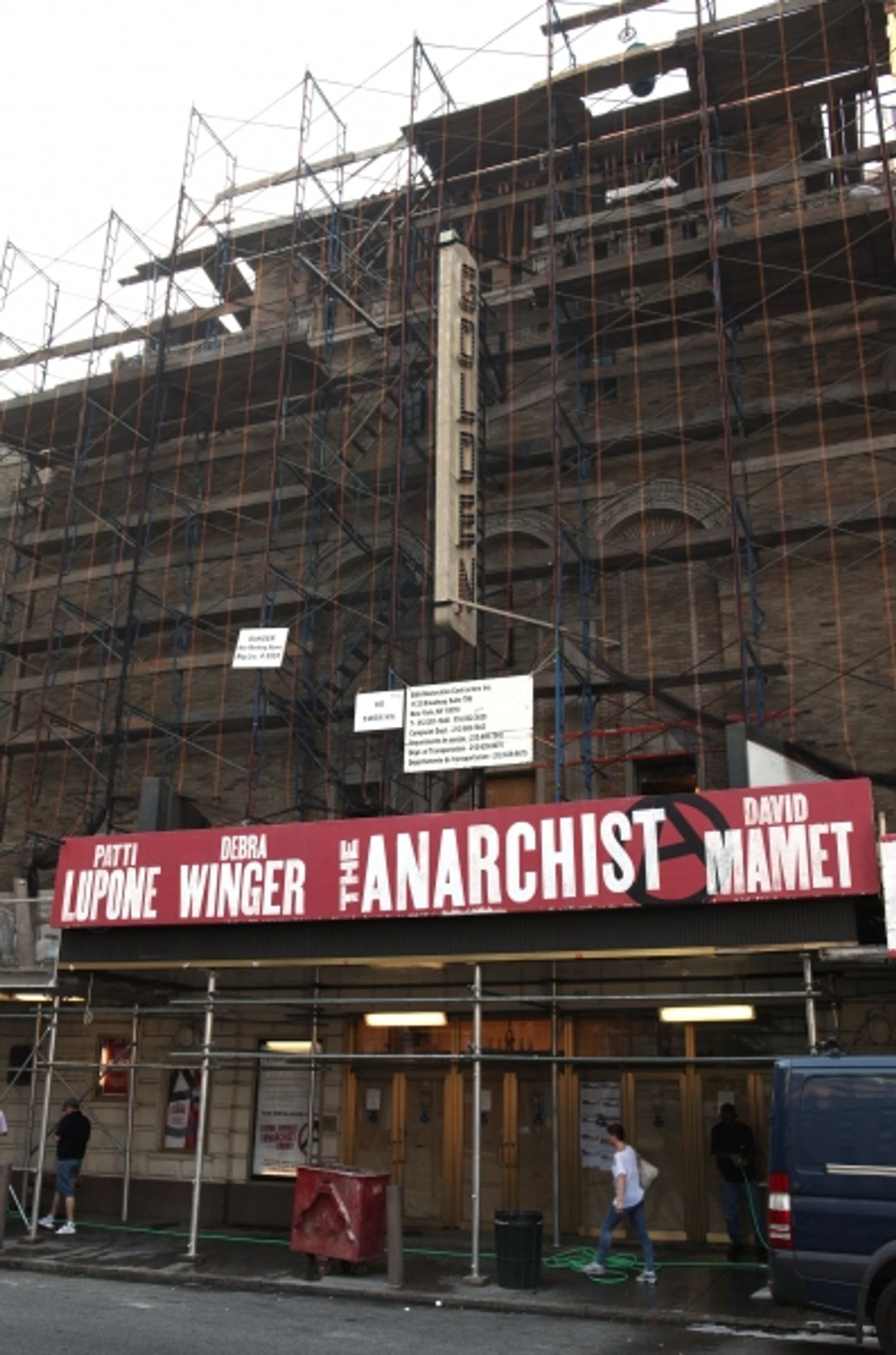 Photo Coverage: THE ANARCHIST Marquee and Golden Theatre Renovation  Image
