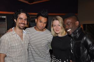 Alex Lacamoire (Musical Director), Andros Rodriguez (Engineer), Lynn Pinto (Producer) Photo