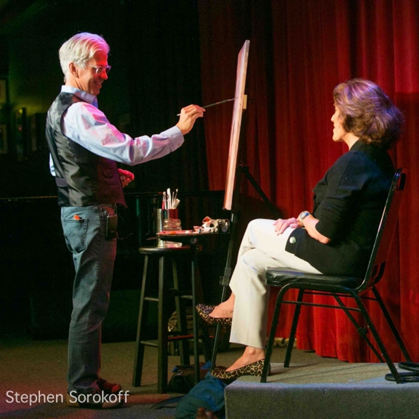 Photo Flash: Steve Bakunas Paints Linda Lavin for 'Portrait of an Artist'  Image