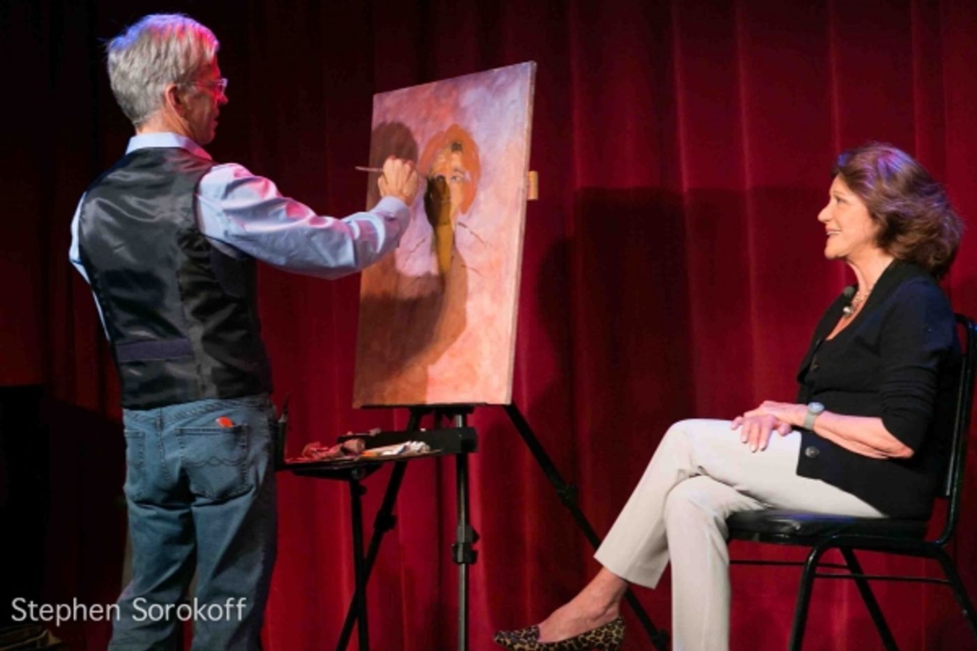 Photo Flash: Steve Bakunas Paints Linda Lavin for 'Portrait of an Artist'  Image