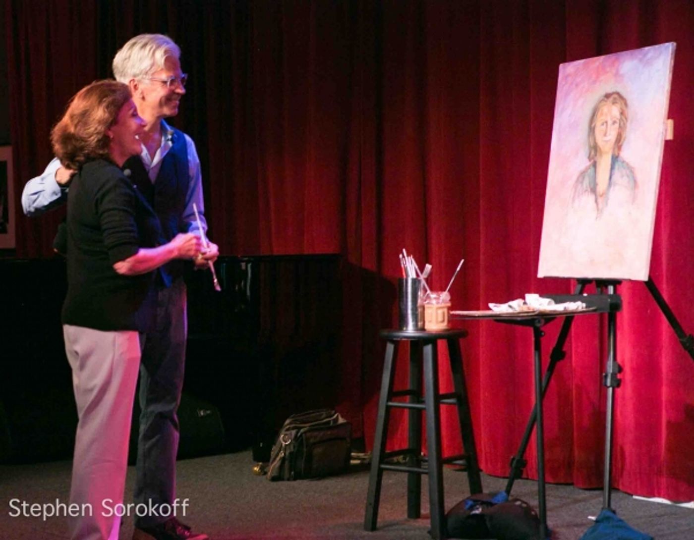 Photo Flash: Steve Bakunas Paints Linda Lavin for 'Portrait of an Artist'  Image