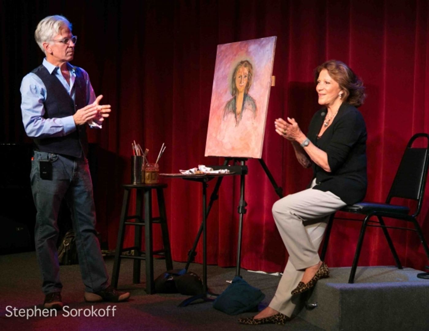 Photo Flash: Steve Bakunas Paints Linda Lavin for 'Portrait of an Artist'  Image