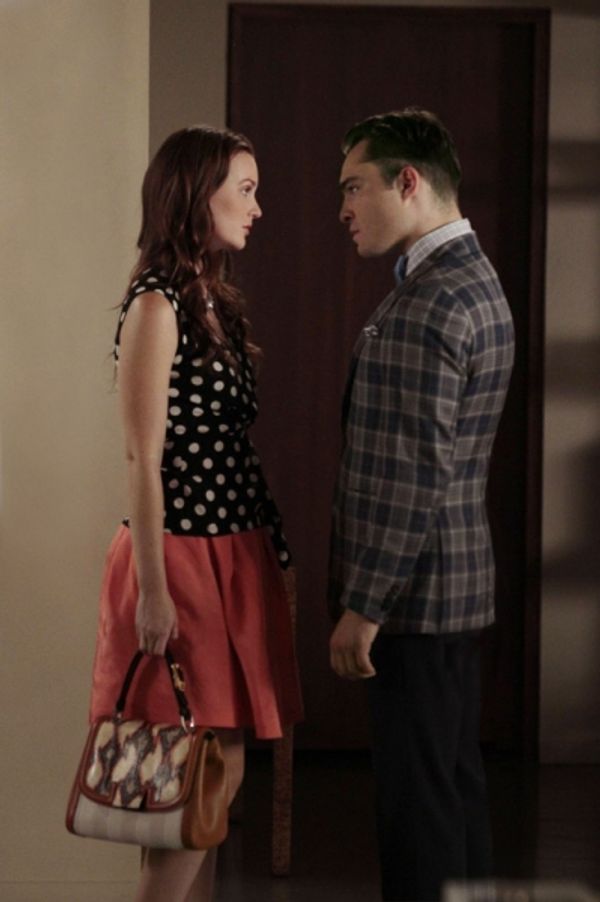 Leighton Meester as Blair Waldorf and Ed Westwick as Chuck Bass Photo