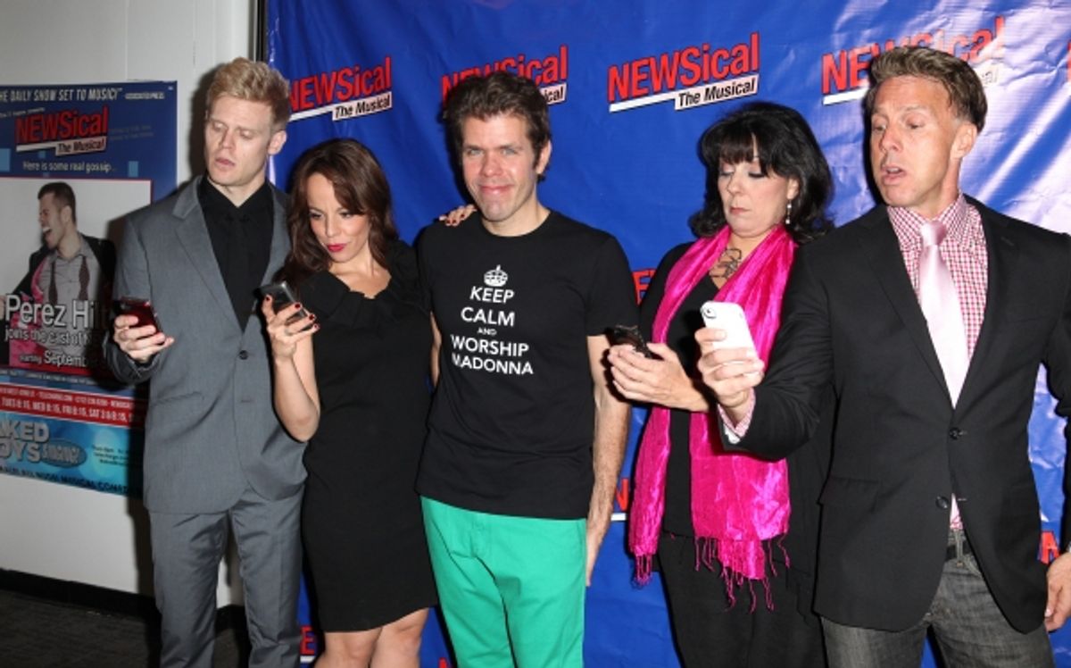 Tommy Walker, Leslie Kritzer, Perez Hilton, Christine Pedi, Michael West at 