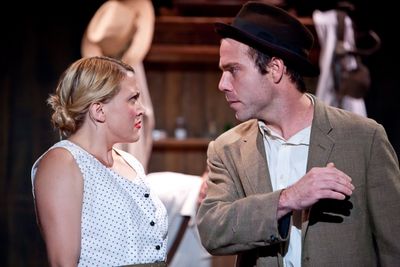 Ali Bernhardt as Curley's Wife and James Hipp Photo