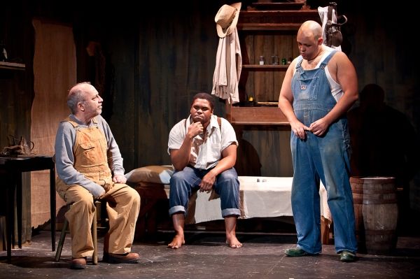 Jeff Rossman, Julian Thomas as Crooks, and Alex Echevarria Photo