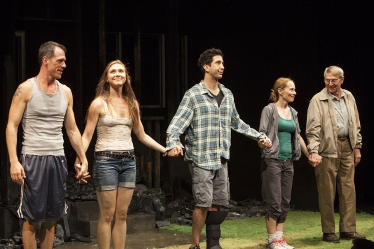 Darren Pettie, Sarah Sokolovic, David Schwimmer, Amy Ryan and Joh Cullum at 