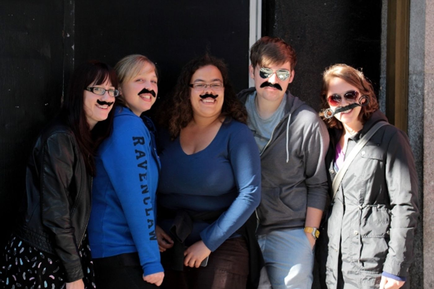 Photo Coverage: Matthew Saldivar, Dave Barry and PETER AND THE STARCATCHER Fans Celebrate Stache Day!  Image