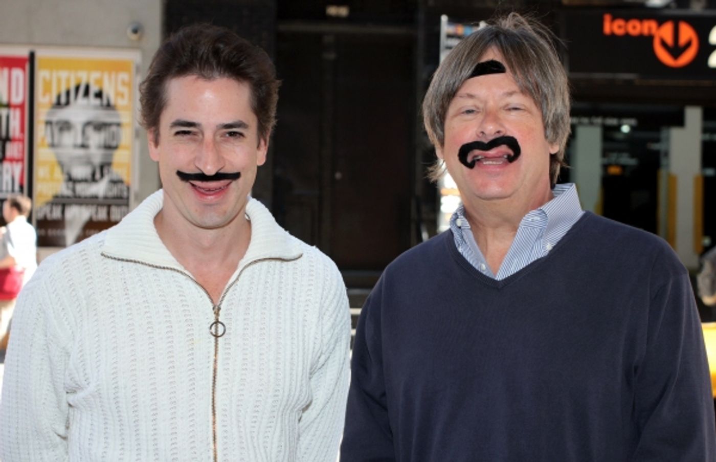 Photo Coverage: Matthew Saldivar, Dave Barry and PETER AND THE STARCATCHER Fans Celebrate Stache Day!  Image