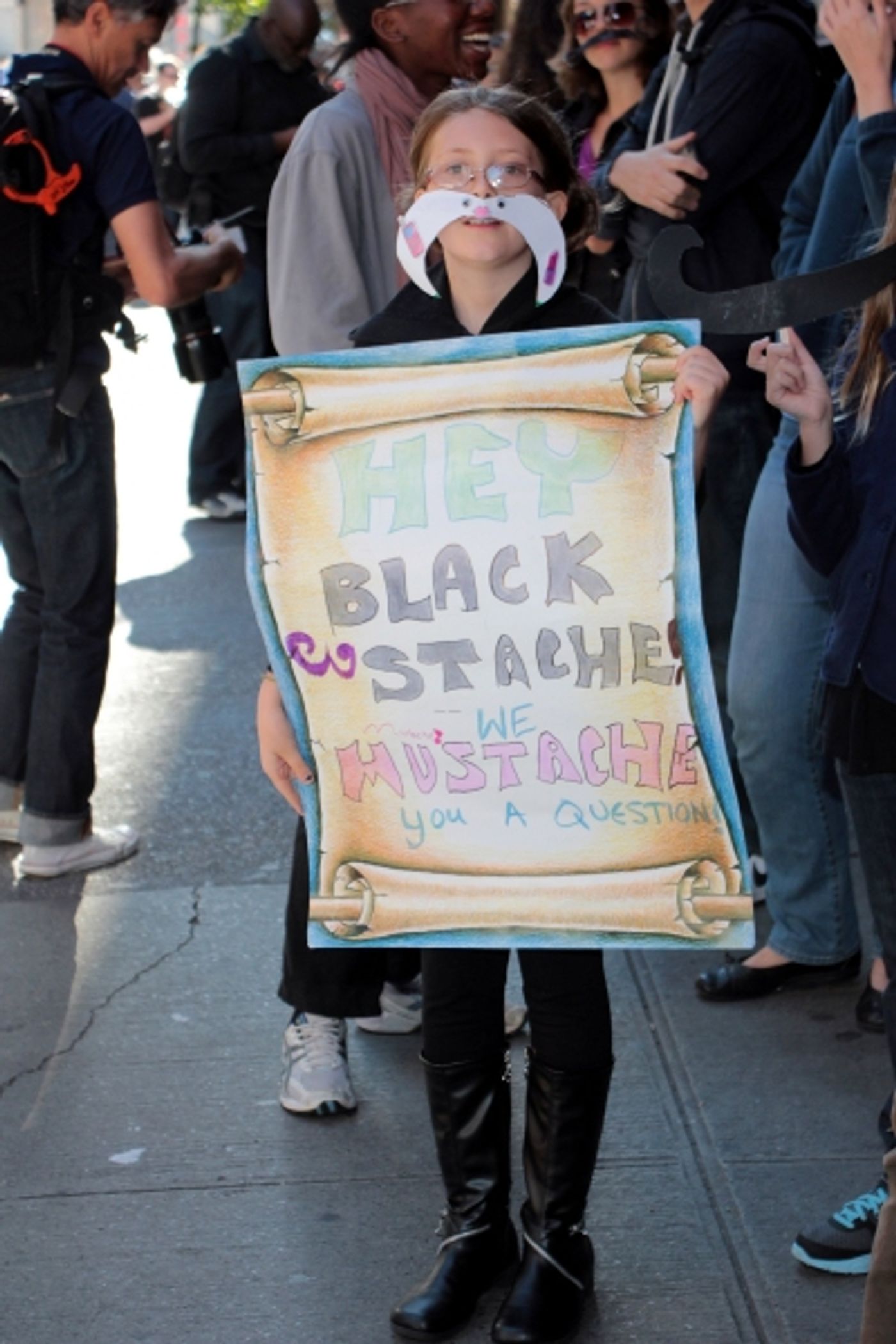 Photo Coverage: Matthew Saldivar, Dave Barry and PETER AND THE STARCATCHER Fans Celebrate Stache Day!  Image