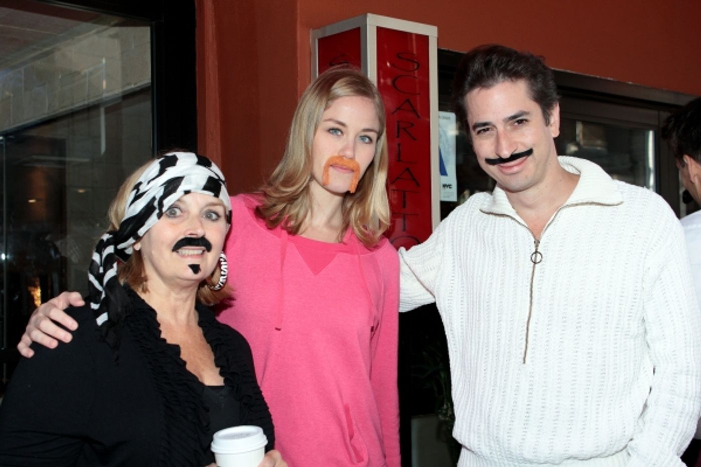 Photo Coverage: Matthew Saldivar, Dave Barry and PETER AND THE STARCATCHER Fans Celebrate Stache Day!  Image
