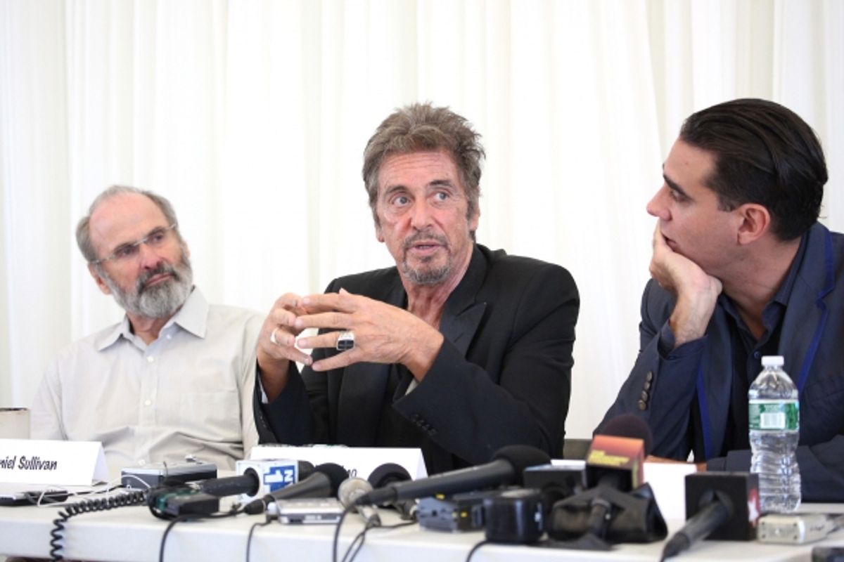 Director Daniel Sullivan, Al Pacino, Bobby Cannavale at 