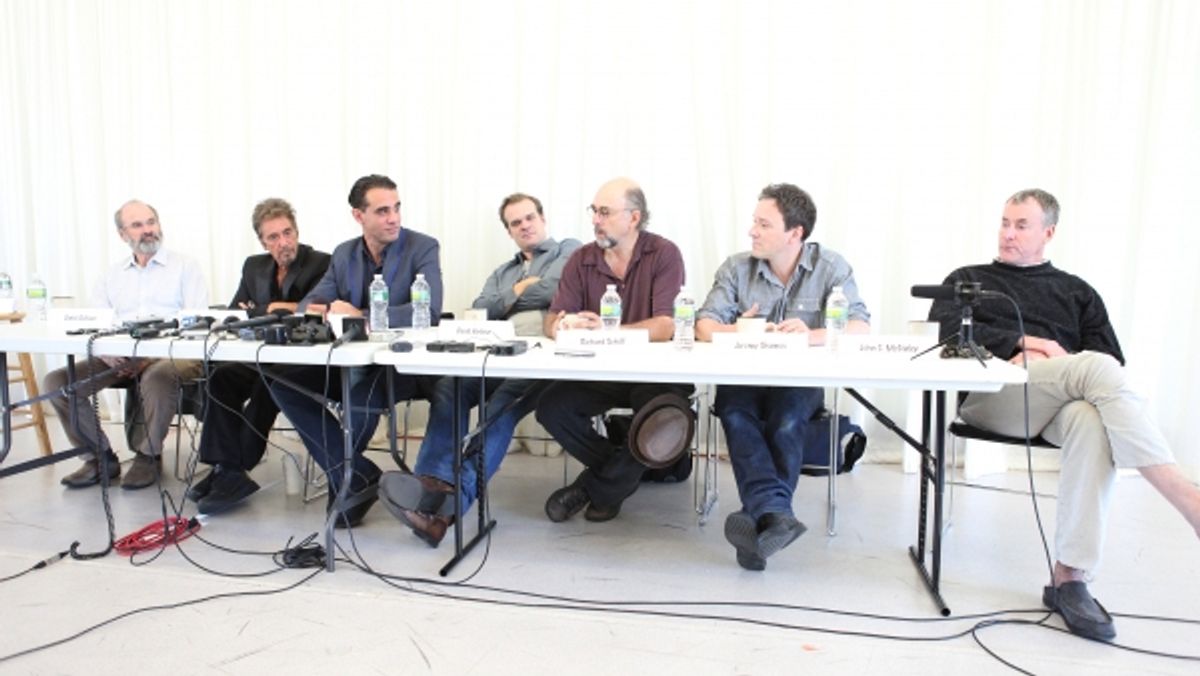 Director Daniel Sullivan, Al Pacino, Bobby Cannavale, David Harbour, Richard Schiff, Jeremy Shamos & John C. McGinley at 