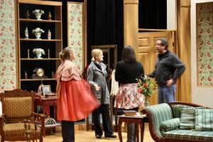 Julia Traber directing George Bernard Shaw's CANDIDA for CTC. Photo