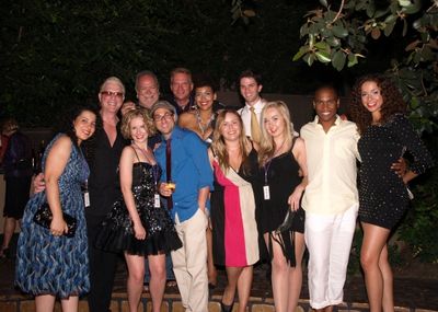 The cast with Ron Abel Photo