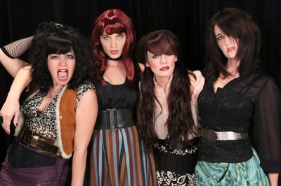 The women of New Line Theatre's "Bloody Bloody Andrew Jackson." From left to right, S Photo