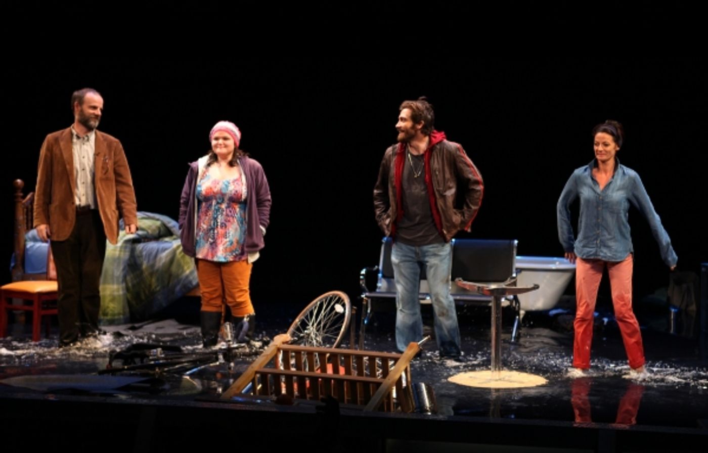 Photo Coverage: Brian F. O'Byrne, Annie Funke, Jake Gyllenhaal in IF THERE IS I HAVEN'T FOUND IT YET - Curtain Call Image