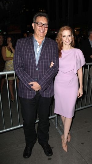 Moises Kaufman & Jessica Chastain  Photo