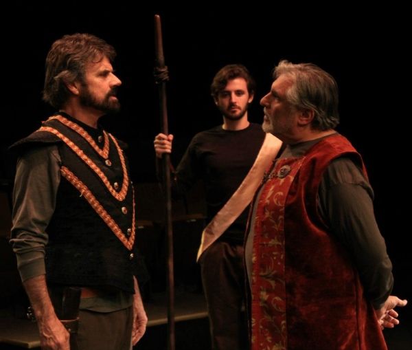 Pictured L-R are Clotaldo (David Grant) and Basilio (Steve Garfinkel) and background  Photo