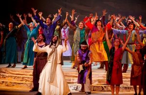 Felipe Salazar (center) as Jesus and Company @ BroadwayWorld Felipe Salazar (center) as Jesus and Company Photo