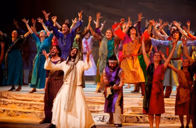 Felipe Salazar (center) as Jesus and Company Photo