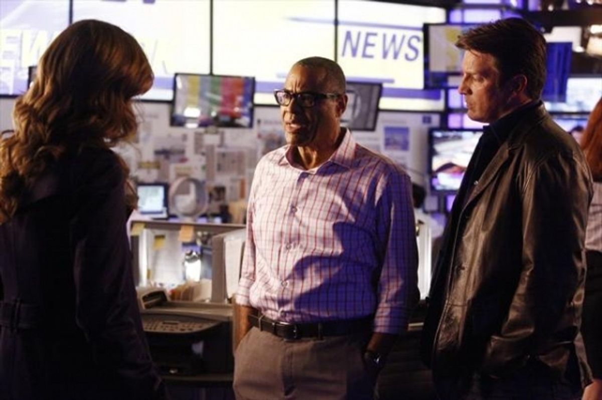 STANA KATIC, TYREES ALLEN, NATHAN FILLION at 