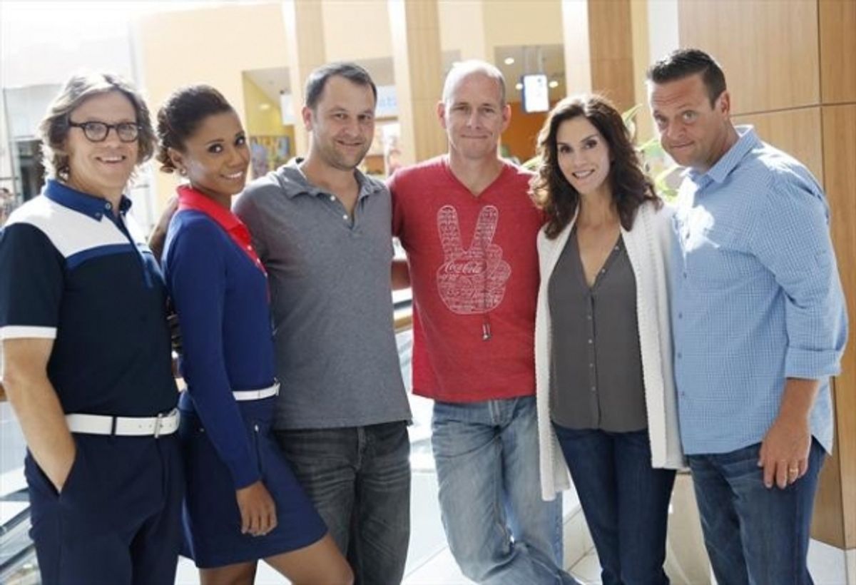  SIMON TEMPLEMAN, TOKS OLAGUNDOYE, DAN FOGELMAN (EXECUTIVE PRODUCER), CHRIS KOCH (DIRECTOR), JAMI GERTZ, LENNY VENITO at 