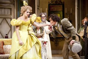  Claire Brownell as Marya and Derek Smith as Hlestakov with Tom Story as the Doctor  Photo