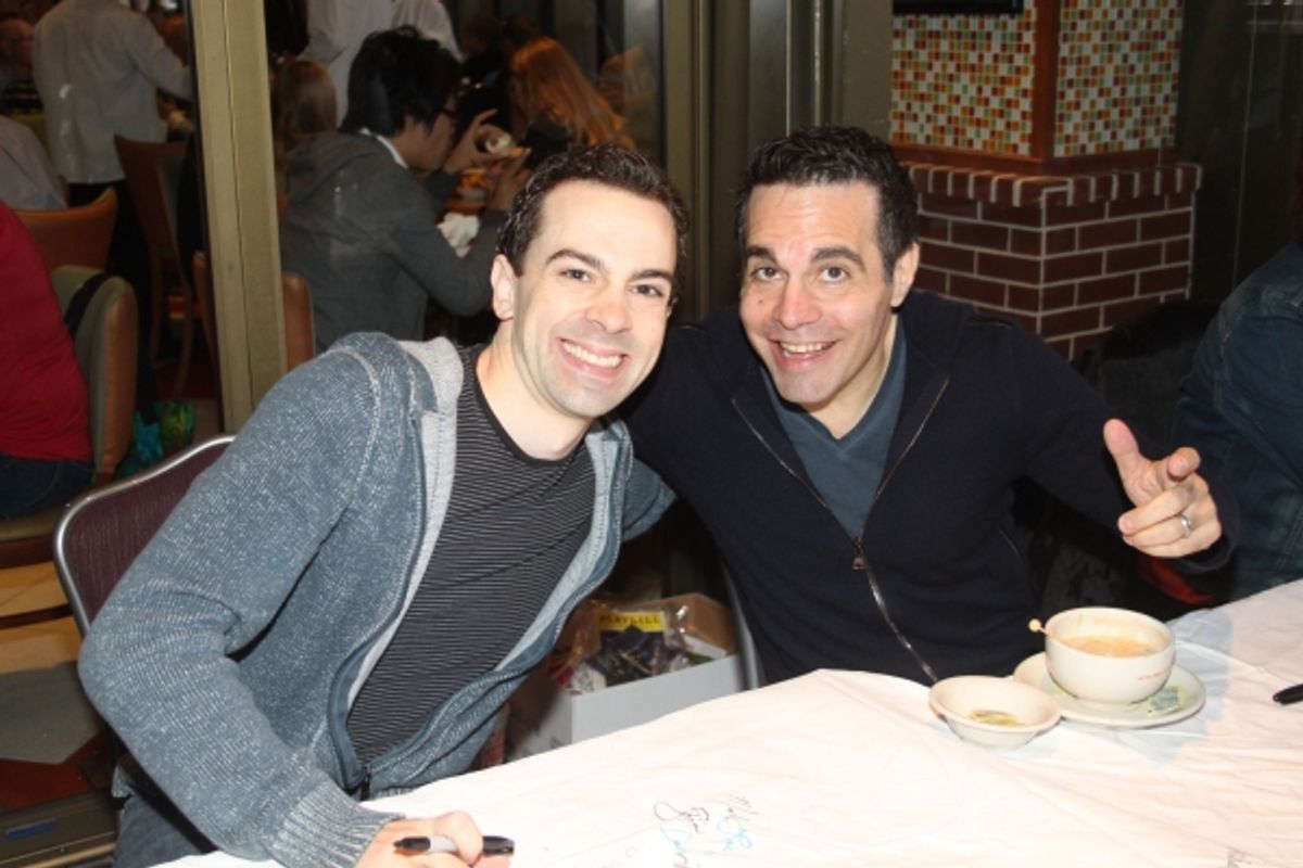  Rob McClure and Mario Cantone  at 