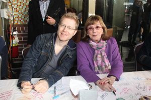 Anthony Rapp and Phyllis Newman Photo