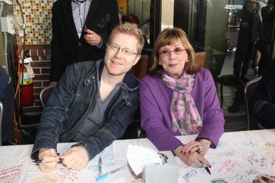 Anthony Rapp and Phyllis Newman Photo